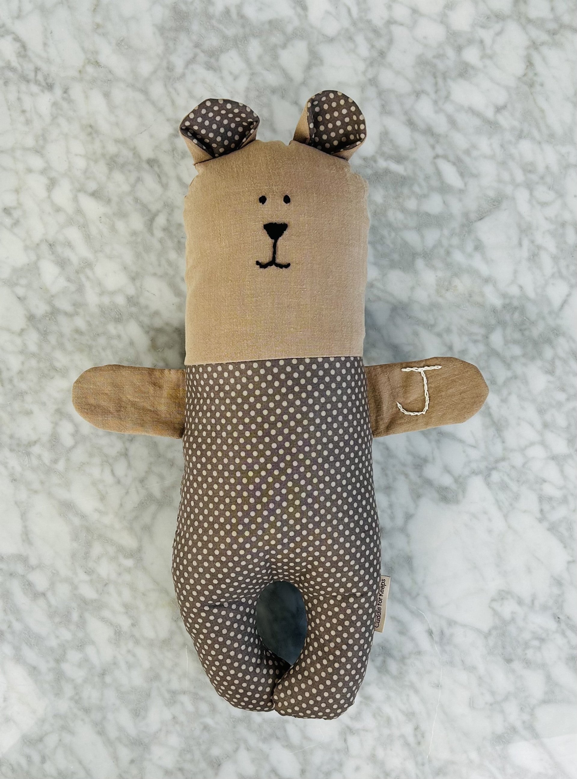 Weighted bears to relieve feelings of anxiety. Handmade and personalized.