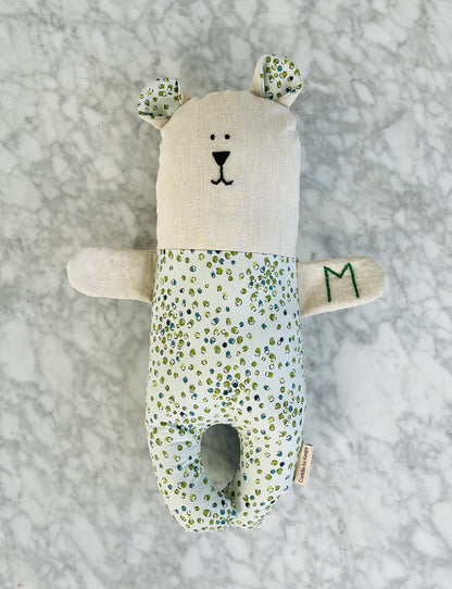 Weighted bears to relieve feelings of anxiety. Handmade and personalized.